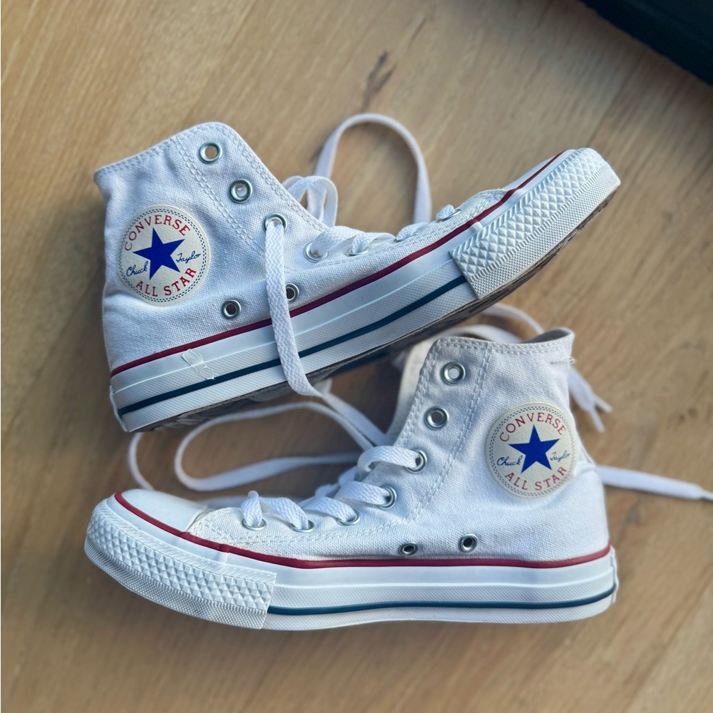 Converse All Star White Canvas High-Tops